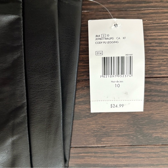 BNWT GUESS Shiny Black Kids Leggings - Picture 3 of 4